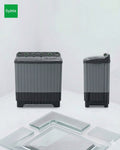 
Syinix 8.5KG Top Load Twin Tub Washing Machine (E8WTMG) + 2 years Warranty - Grey